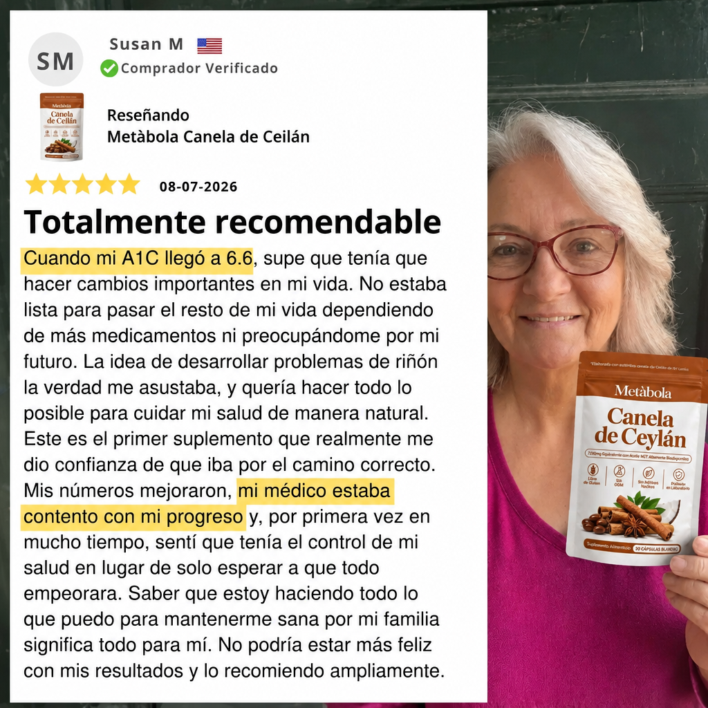 Canela de Ceilán 7,200 mg con Aceite MCT